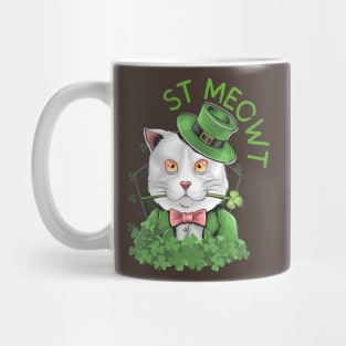 st patrick's day cat hat Mug